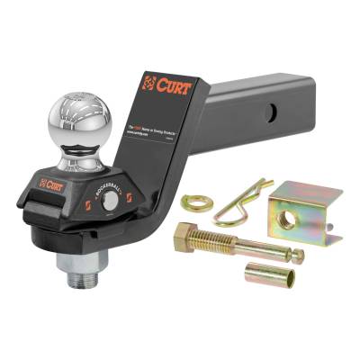 CURT 45143 RockerBall Adjustable Cushion Hitch Ball Mount