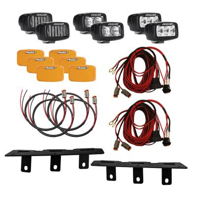 Rigid Industries - Rigid Industries 46731 Bumper Triple SR-M Fog Light Kit - Image 2