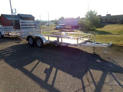 2024 Sure-Trac 7x16 Aluminum Tube Top Utility Trailer 7K