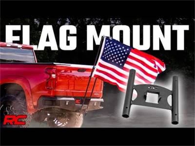 Rough Country - Rough Country 117504 Universal Hitch Dual Flag Pole Holder - Image 6