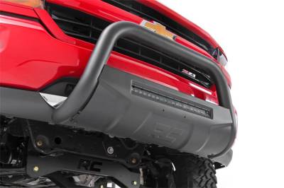 Rough Country - Rough Country B-T4060 Black Bull Bar w/ Integrated Black Series 20-inch LED Light Bar - Image 8