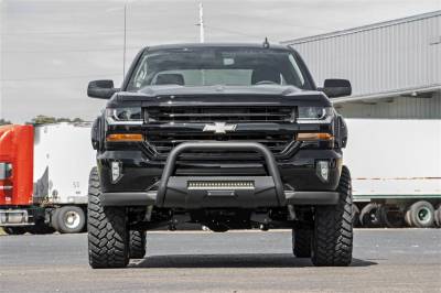 Rough Country - Rough Country B-C4071 Black Bull Bar w/ Integrated Black Series 20-inch LED Light Bar - Image 6