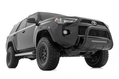 Rough Country - Rough Country B-T4081 Black Bull Bar w/ Integrated Black Series 20-inch LED Light Bar - Image 2