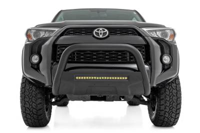 Rough Country - Rough Country B-T4081 Black Bull Bar w/ Integrated Black Series 20-inch LED Light Bar - Image 4