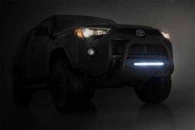 Rough Country - Rough Country B-T4081 Black Bull Bar w/ Integrated Black Series 20-inch LED Light Bar - Image 8