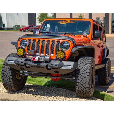 ARIES - ARIES 2082073 TrailChaser Front Bumper w/Fender Flares - Image 4