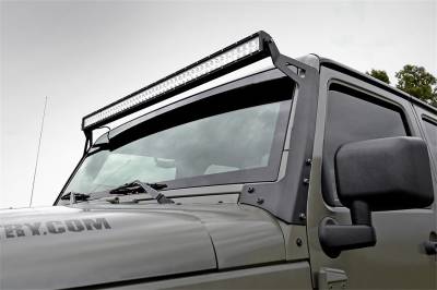 Rough Country - Rough Country 70504BL LED Light Bar Windshield Mounting Brackets - Image 2