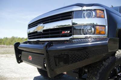 Fab Fours - Fab Fours CH05-S1361-1 Black Steel Front Ranch Bumper - Image 2