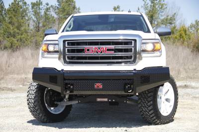 Fab Fours - Fab Fours GM07-K2161-1 Black Steel Front Ranch Bumper - Image 7