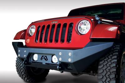 Fab Fours - Fab Fours JK07-B1857-B FMJ Full Width Winch Front Bumper - Image 3