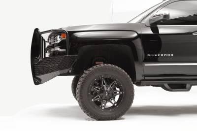 Fab Fours - Fab Fours CS16-K3860-1 Black Steel Front Bumper - Image 8