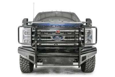 Fab Fours - Fab Fours FS23-S5960-1 Black Steel Front Bumper - Image 7