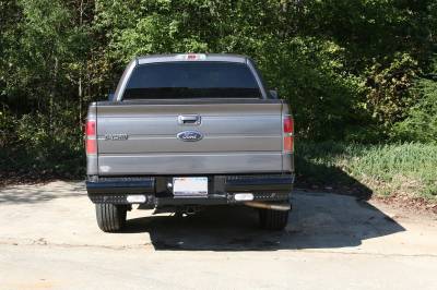 Fab Fours - Fab Fours FF09-T1750-1 Black Steel Ranch Rear Bumper - Image 3