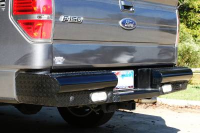 Fab Fours - Fab Fours FF09-T1750-1 Black Steel Ranch Rear Bumper - Image 5