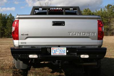 Fab Fours - Fab Fours TT07-T1550-1 Black Steel Ranch Rear Bumper - Image 5