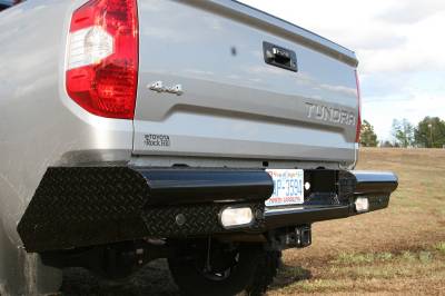 Fab Fours - Fab Fours TT07-T1550-1 Black Steel Ranch Rear Bumper - Image 7