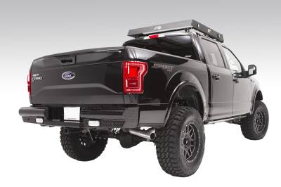 Fab Fours - Fab Fours FF15-T3250-1 Black Steel Ranch Rear Bumper - Image 3