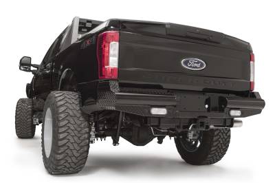 Fab Fours - Fab Fours FS17-T4150-1 Black Steel Ranch Rear Bumper - Image 3