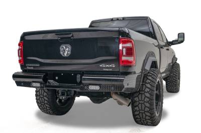 Fab Fours - Fab Fours DR19-T4450-1 Black Steel Rear Bumper - Image 5