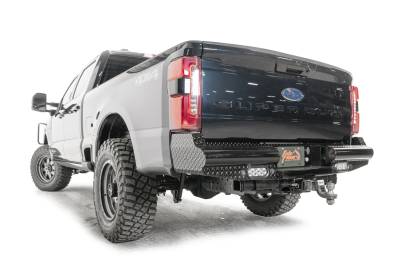 Fab Fours - Fab Fours FS23-T5950-1 Black Steel Rear Bumper - Image 4