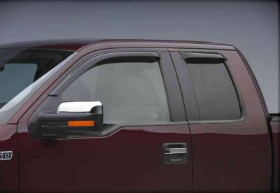 EgR Smoke Tape On Window Vent Visors Chevrolet C/K Pickup 92-99 Crew Cab (4-pc Set)
